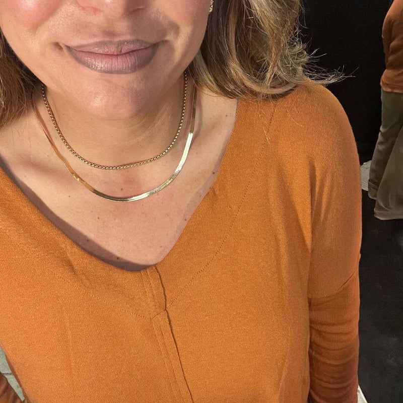 2 Strand Snake and Chain Gold Fashion Necklace - Country Lace Boutique