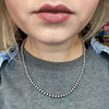 20 inch 5mm Navajo Pearl Sterling Silver Necklace - Country Lace Boutique