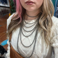 20 inch 5mm Navajo Pearl Sterling Silver Necklace - Country Lace Boutique