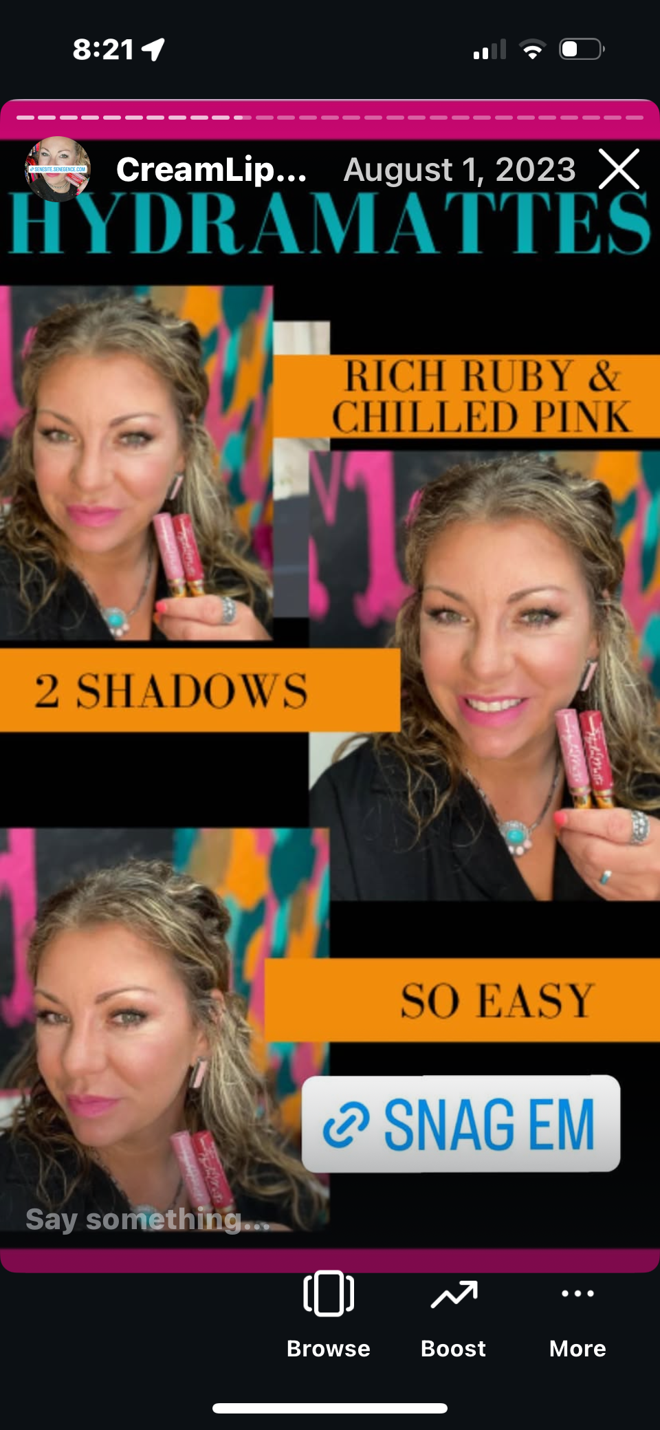 HYDRAMATTE LIPSENSE CREAM