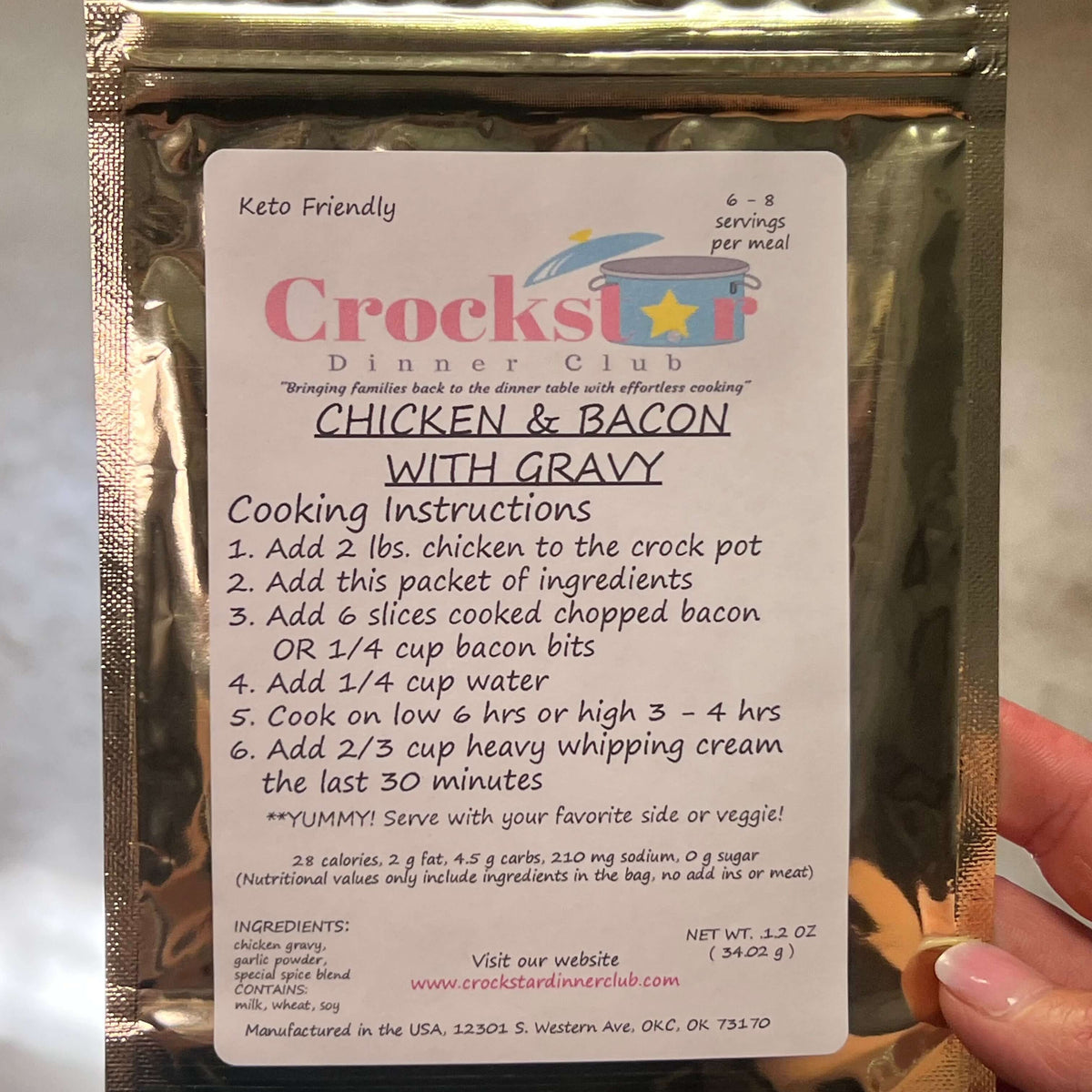 Chicken Bacon & Gravy Pasta Crockstar