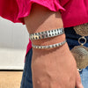 Diamond Patina Cuff Genuine Bracelet