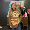 Peach and OlivePlus Aztec Tribal Sweater