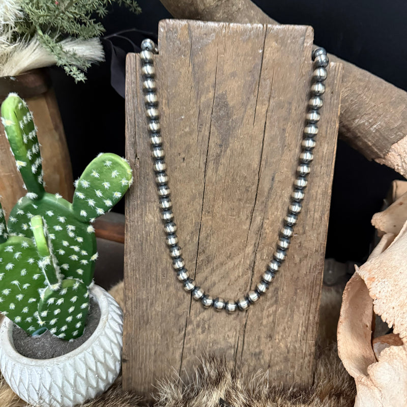 24 inch 10mm Navajo Pearl Genuine Necklace