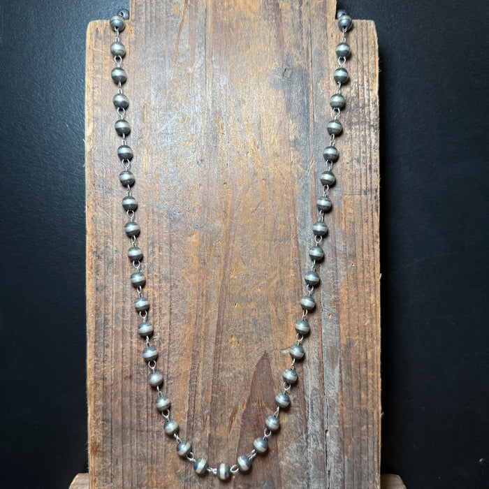 26 inch 8mm Contemporary Navajo Pearl Genuine Necklace