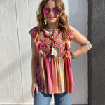 Bright Spring Savannah Jane Embroidered Top