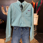 Panhandle Turquoise Men's Button Down Top