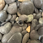 Black Onyx with Braided Band Sterling Silver Ring