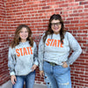 Grey Marble Orange STATE Comfot Color Sweatshirt.