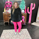 Hot Pink Mono B Leggings w/Pockets