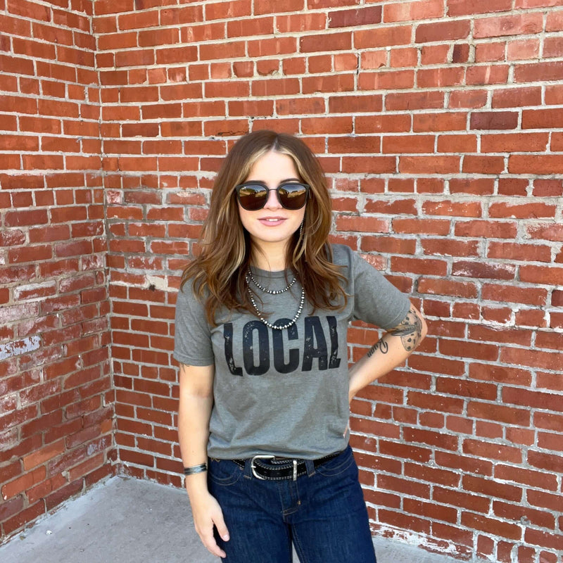 Olive Green Local Crew Neck T-shirt