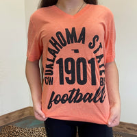  orange 'Oklahoma State 1901 Football' t-shirt 