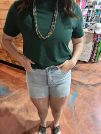Forest Green Crop Top