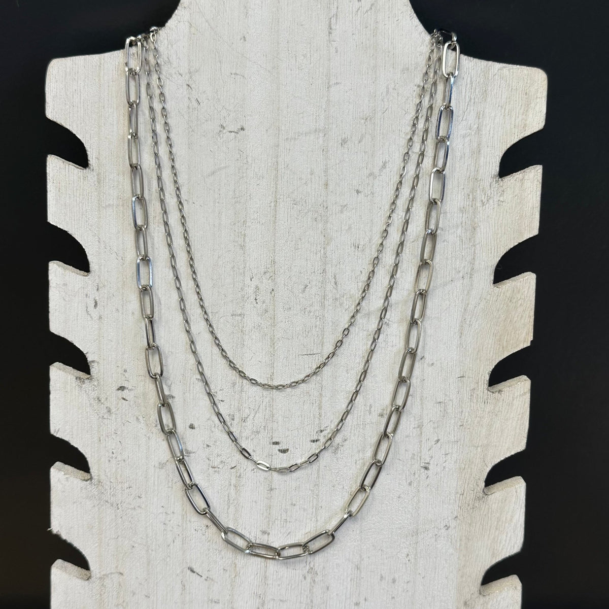 3 Piece Silver Fashion Necklace - Country Lace Boutique