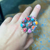 Stunning Statement Orange Dalia Genuine Ring size 9