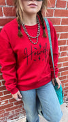 Red Howdy Sweatshirt