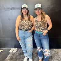 Animal Print Tank Top Bodysuit