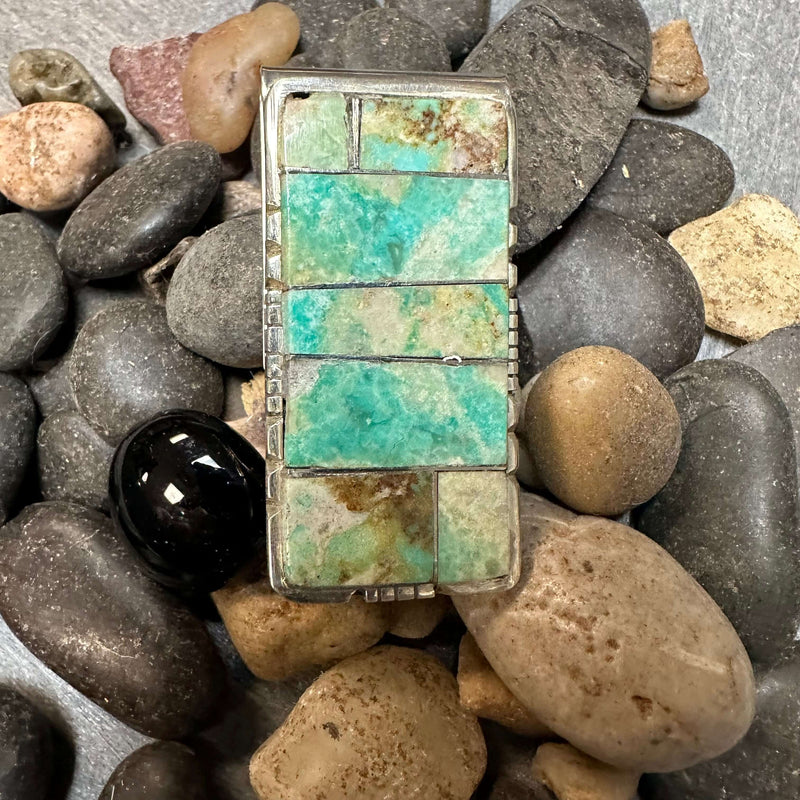 Turquoises Inlay Money Clip