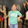 Bright Mint OKLA Crew Neck T-shirt