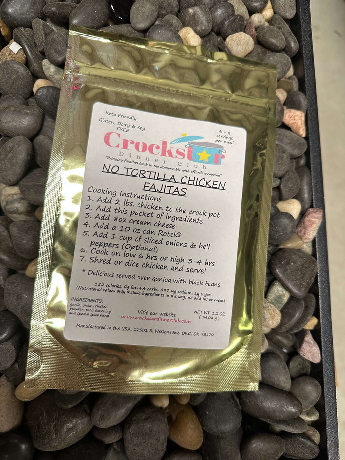 No Tortilla Chicken Fajitas Crockstar