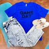 Blue Game Day with Black Crew Neck T-shirt / 2XL