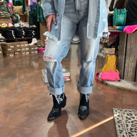 Black Rough Out Shortie Dingo Joyride Boot