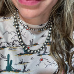 20 inch 12mm Navajo Pearl Genuine Necklace