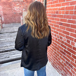 Black and Animal Print Blazer