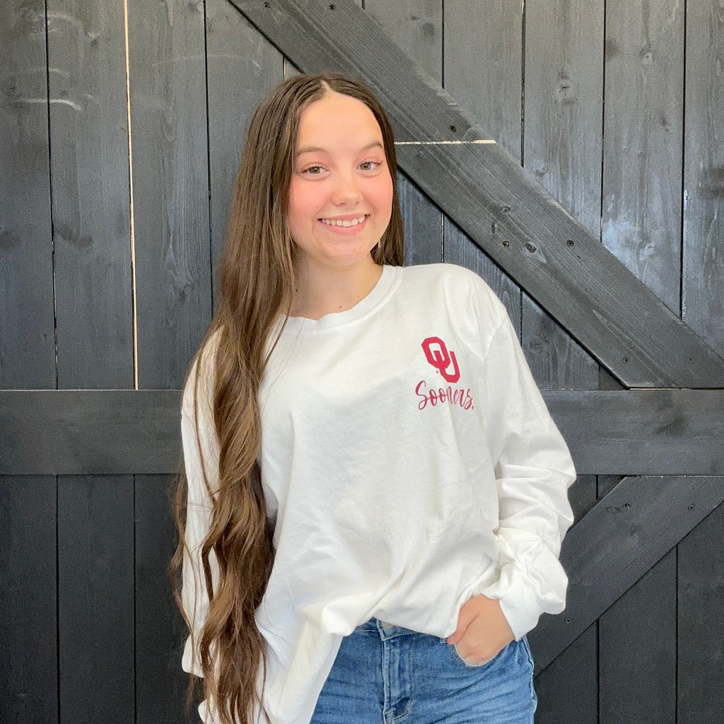 University of Oklahoma Saturdays In Norman Long Sleeve Comfort Color T Shirt