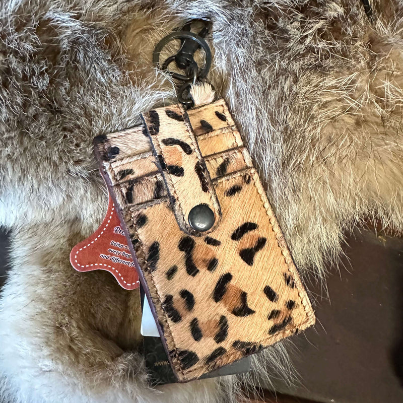 Animal Print Card Keychain