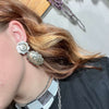 Double Shiny Concho Genuine Earring.