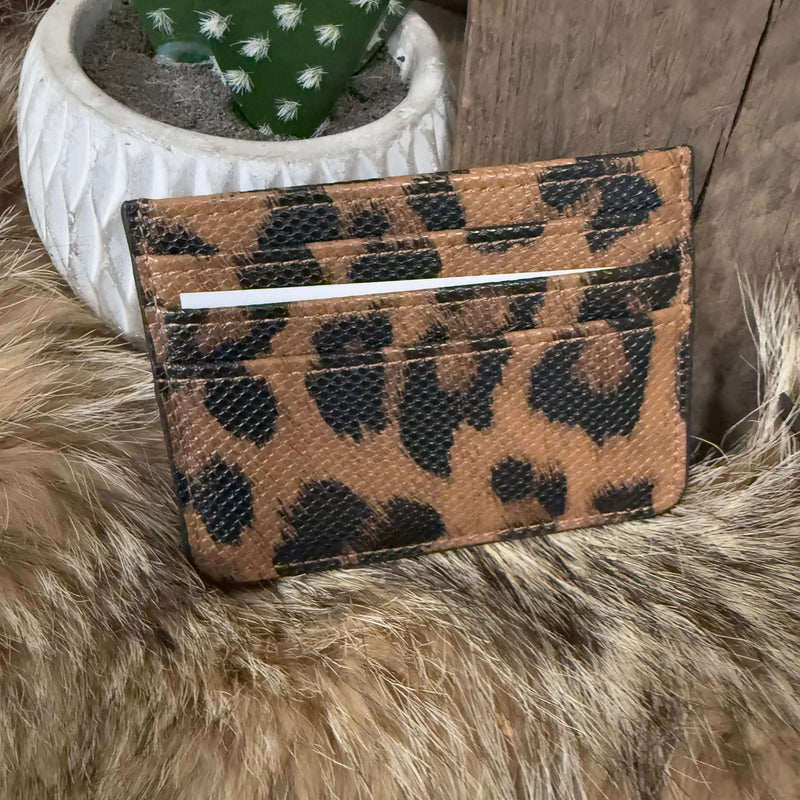 Animal Print Card Wallet