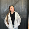 Yall Fly Chrome Gray w/ Fringe Crop Jacket