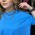 Dab Blue Hi Lo T Shirt