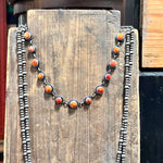 Orange Spiny Choker Genuine Necklace