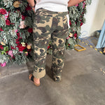 RISEN Camouflage Wide Leg Jeans