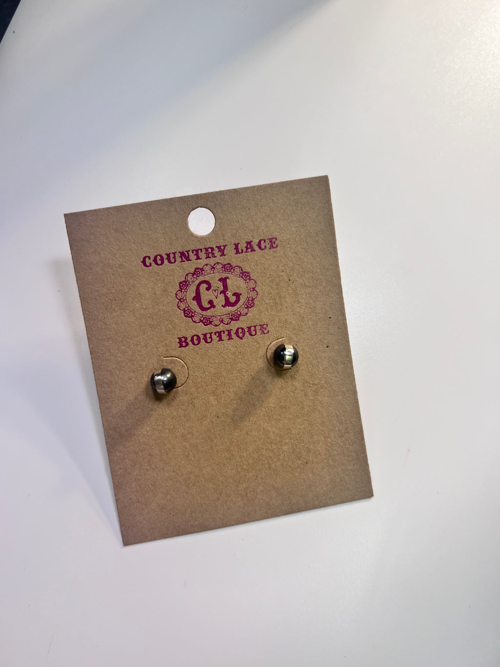 6mm Genuine Navajo Pearl Stud Earring