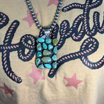 Amazing Turquoise Cluster Genuine Pendant for Necklace