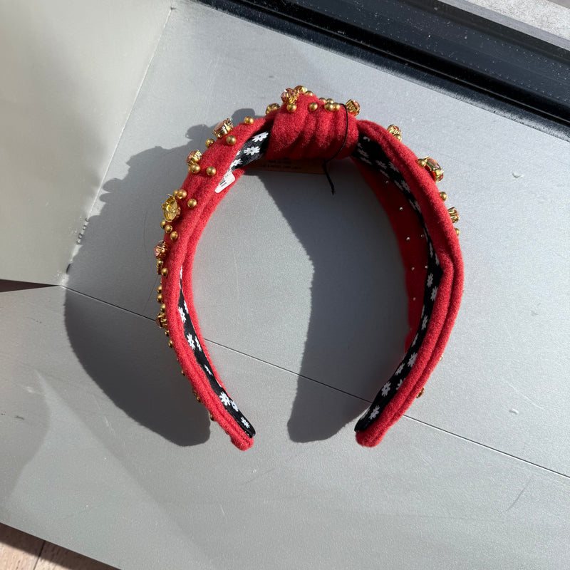 Orange Felt with Bling Head Band