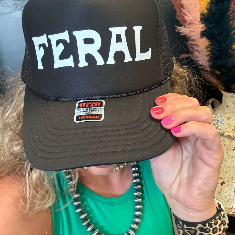 Black Feral Trucker Hat