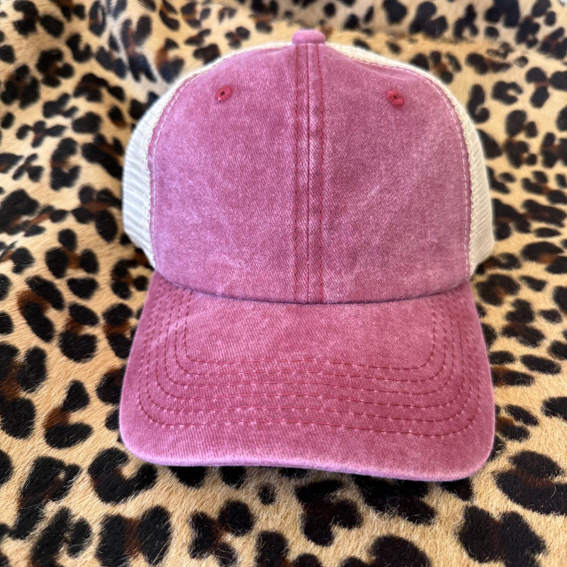 Faded Crimson Hat