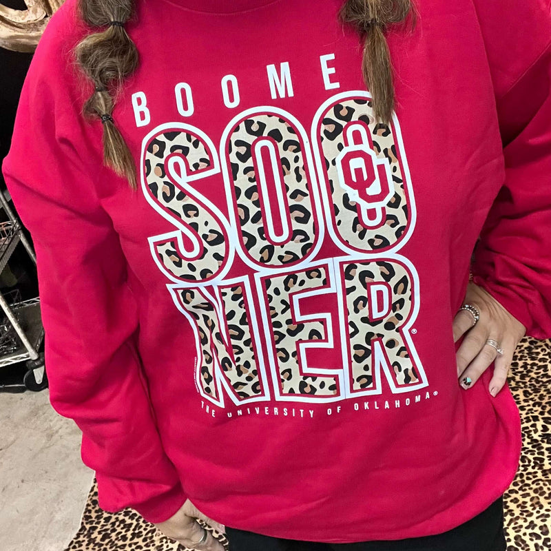 Oklahoma University Animal Print Sweatshirt