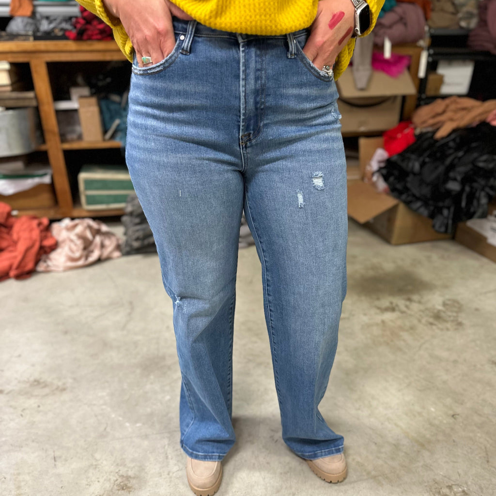 Lightwash Trouser Risen Jeans