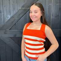orangeandwhitetanksquareneck