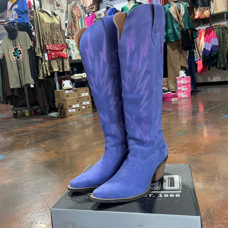 Purple Rough Out Lightening Thunder Road High Dingo Boot