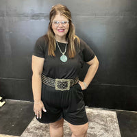 Black Shorts Romper
