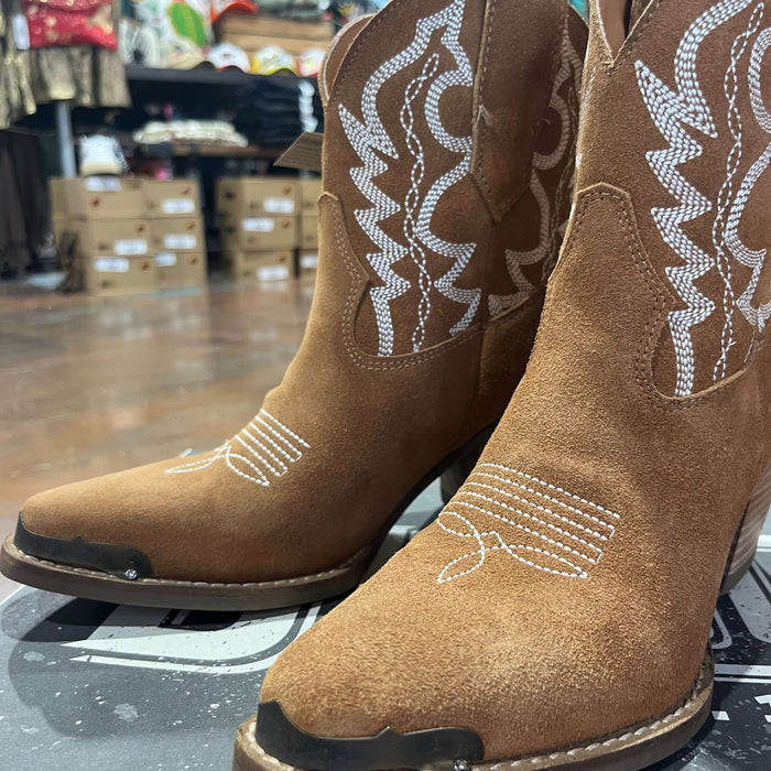 Tan Rough Out Shortie Dingo Joyride Boot