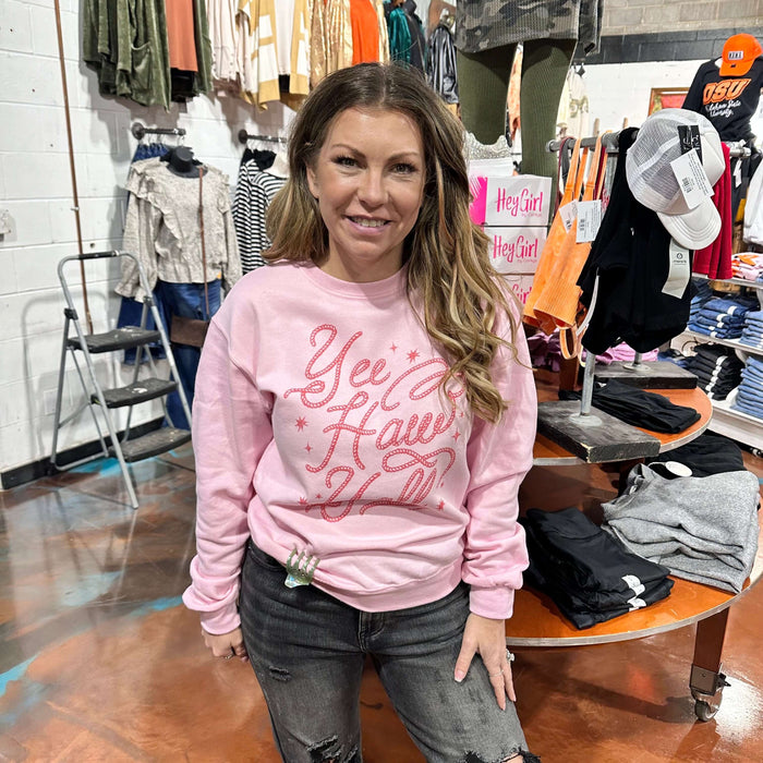 Yeehaw Pink Sweatshirt size 3XL