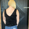 Black Western V Neck Tank Top