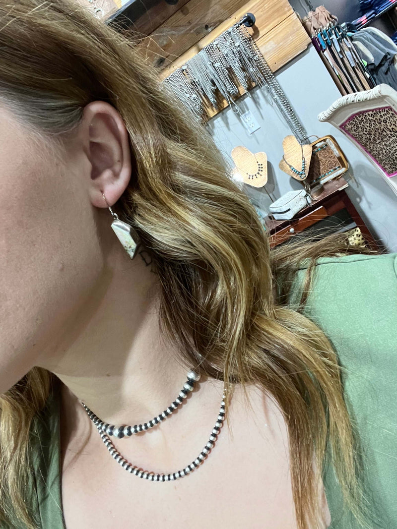 Australian Opal Dangle Sterling Silver Earring